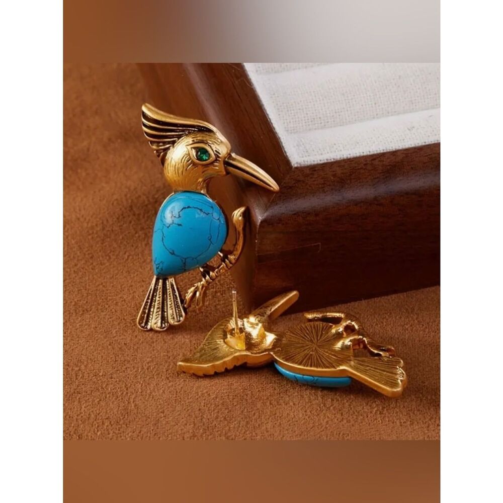 Boho bird earrings #2471 - Picture 3 of 6